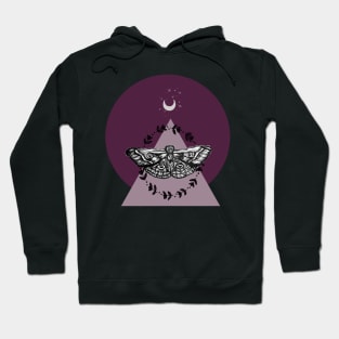 Purple Mystic Moth Hoodie